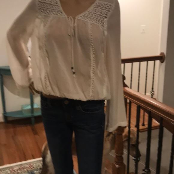 Sheer long sleeve blouse - Picture 5 of 9